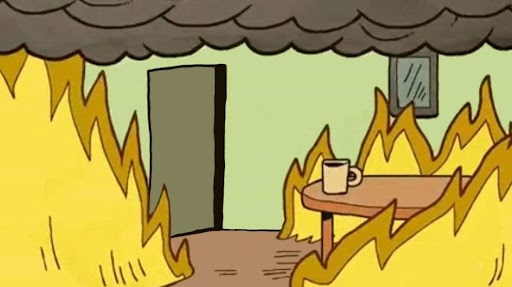 This is Fine Meme Background for Zoom-min